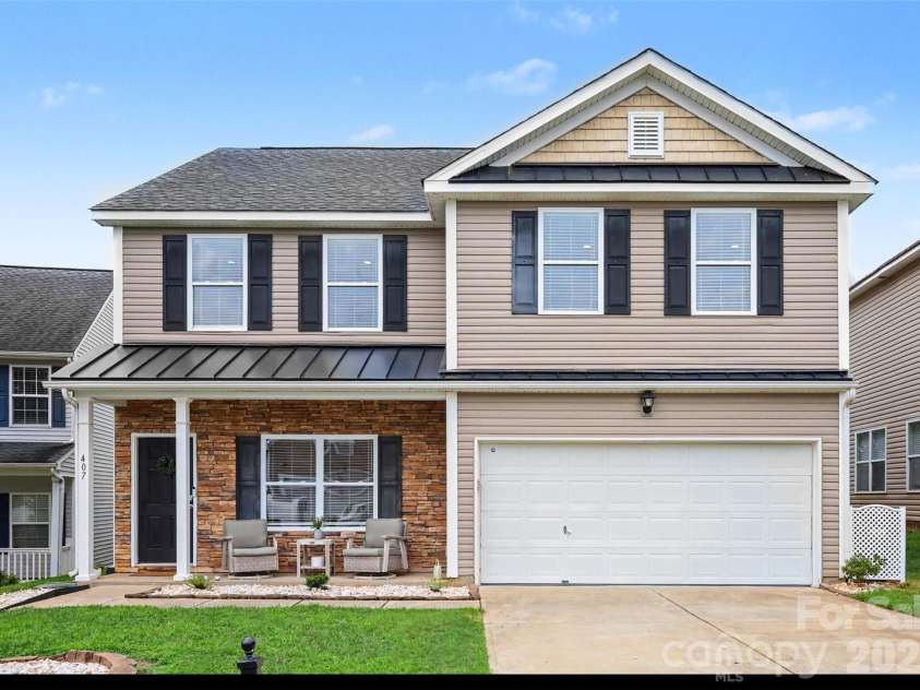 407 Galesburg Drive, Monroe, NC 28110.  MLS# CAR4414662, YatesRealty ID 44429. 