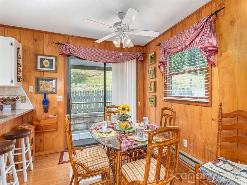 21 Flint Lane, Maggie Valley, NC 28751.  MLS# CAR4354413, YatesRealty ID 4443. Dining Area