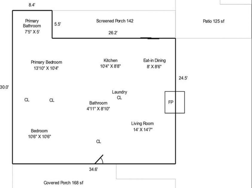 21 Flint Lane, Maggie Valley, NC 28751.  MLS# CAR4354413, YatesRealty ID 4443. Floor Plan Main Level (Upper)