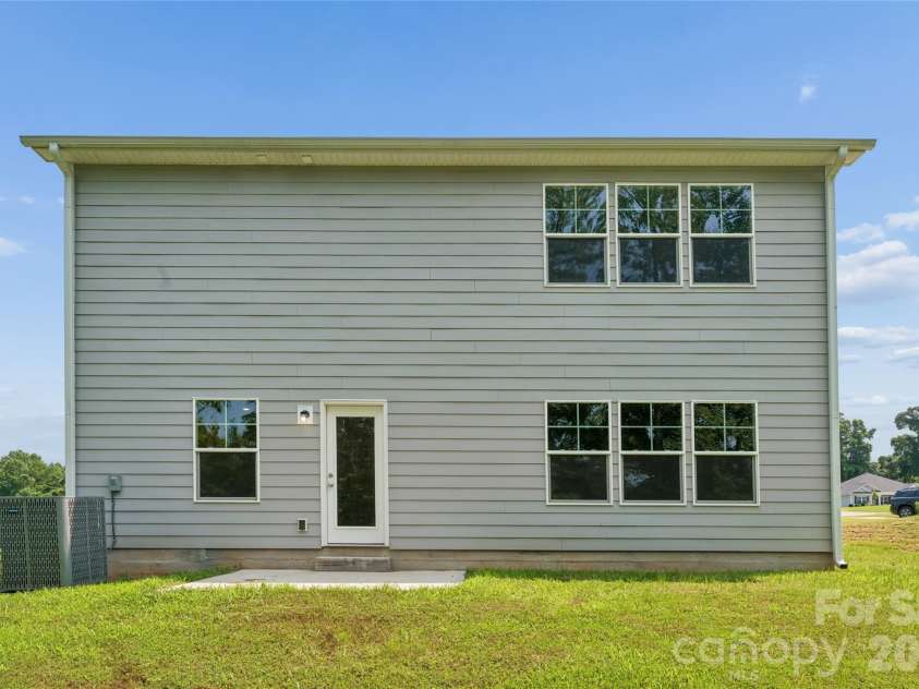 110 Morningside Loop, Troutman, NC 28166.  MLS# CAR4389466, YatesRealty ID 44443. Rear of Home