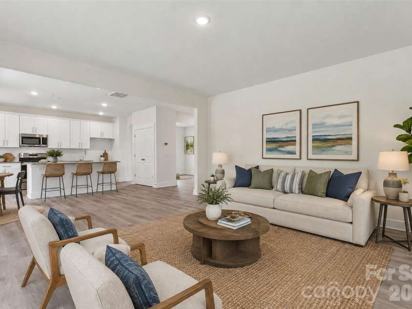 110 Morningside Loop, Troutman, NC 28166.  MLS# CAR4389466, YatesRealty ID 44443. Virtually Staged Living Room