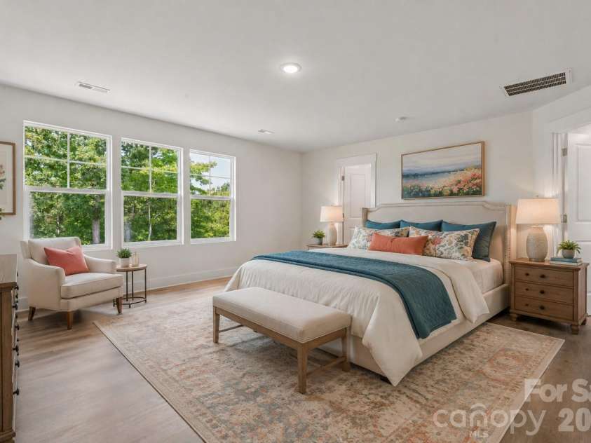 110 Morningside Loop, Troutman, NC 28166.  MLS# CAR4389466, YatesRealty ID 44443. Virtually Staged Primary Bedroom