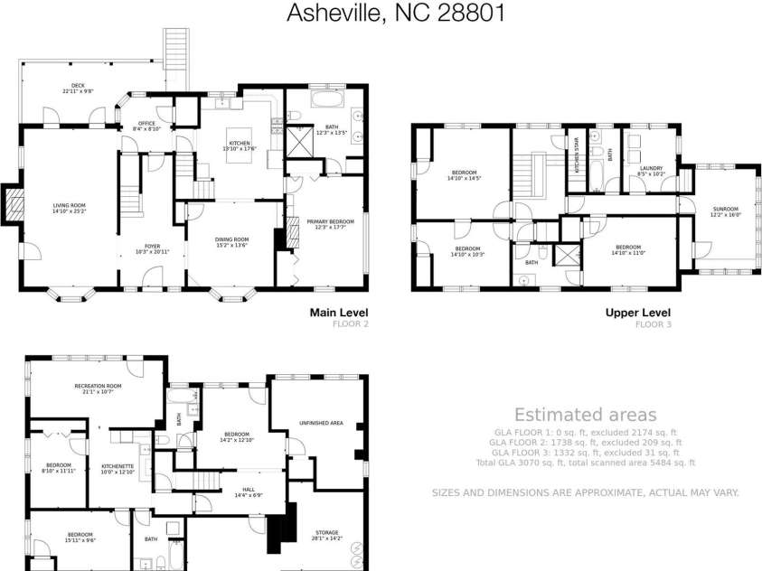 55 Edgemont Road, Asheville, NC 28801.  MLS# CAR4412693, YatesRealty ID 44449. Floor plan