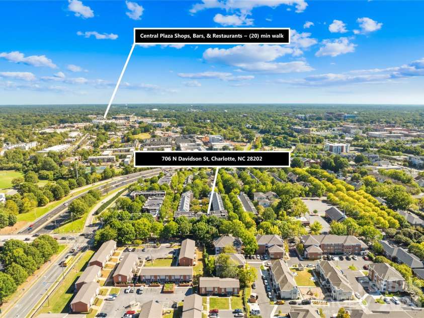 706 Davidson Street, Charlotte, NC 28202.  MLS# CAR4356946, YatesRealty ID 44450. 