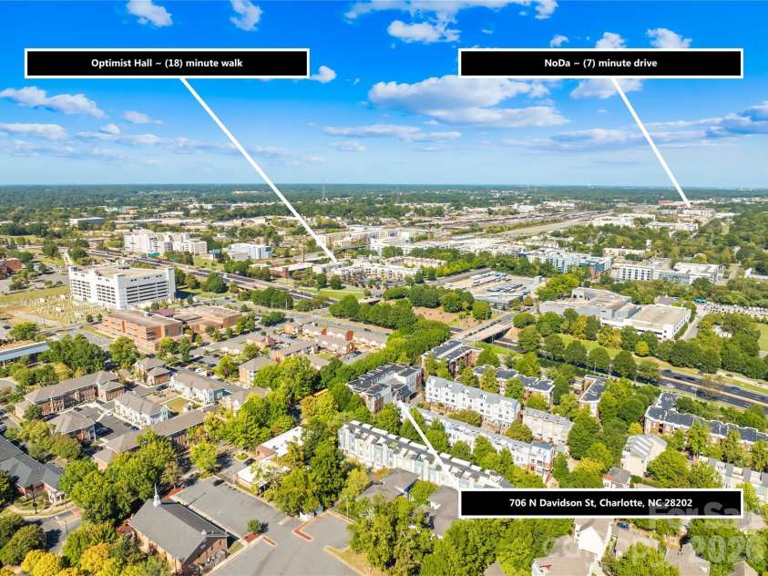 706 Davidson Street, Charlotte, NC 28202.  MLS# CAR4356946, YatesRealty ID 44450. 