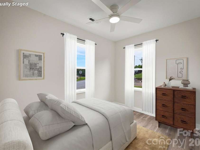 100 Gardner Street, Hickory, NC 28601.  MLS# CAR4414739, YatesRealty ID 44454. Back Bedroom Virtually Staged