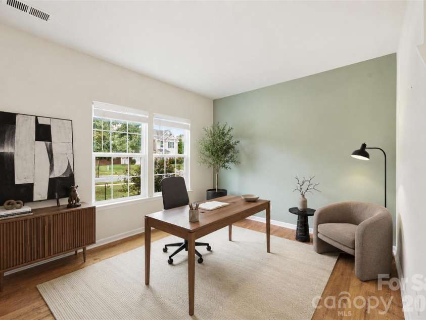 7315 Mill Ruins Avenue, Concord, NC 28025.  MLS# CAR4414365, YatesRealty ID 44508. Virtually staged as an office space