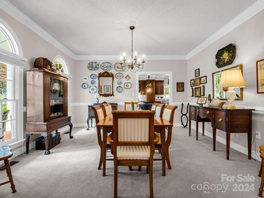 107 Fairforest Drive, Rutherfordton, NC 28139.  MLS# CAR4150872, YatesRealty ID 4451. Dining