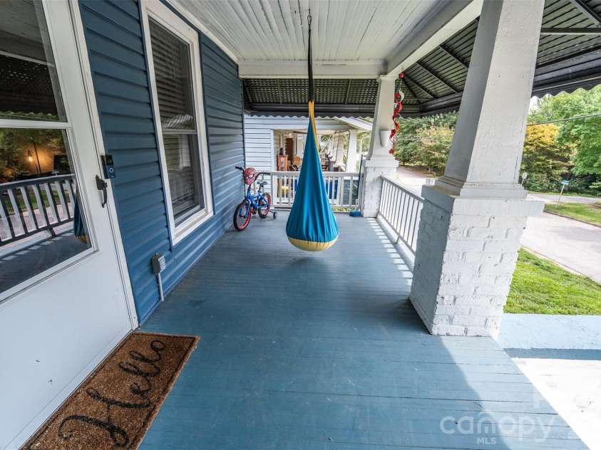 702 5th Street, Spencer, NC 28159.  MLS# CAR4413894, YatesRealty ID 44529. Front sitting porch