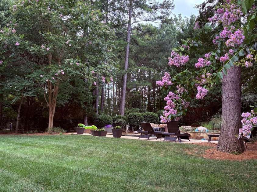 8403 Dunton Court, Waxhaw, NC 28173.  MLS# CAR4400840, YatesRealty ID 44556. Back yard