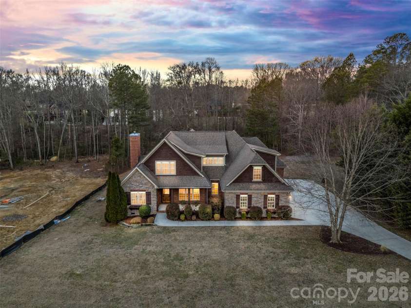5164 Mill Race Lane, Lancaster, SC 29720.  MLS# CAR4342322, YatesRealty ID 4458. Arial View (Twilight Color Enganced)
