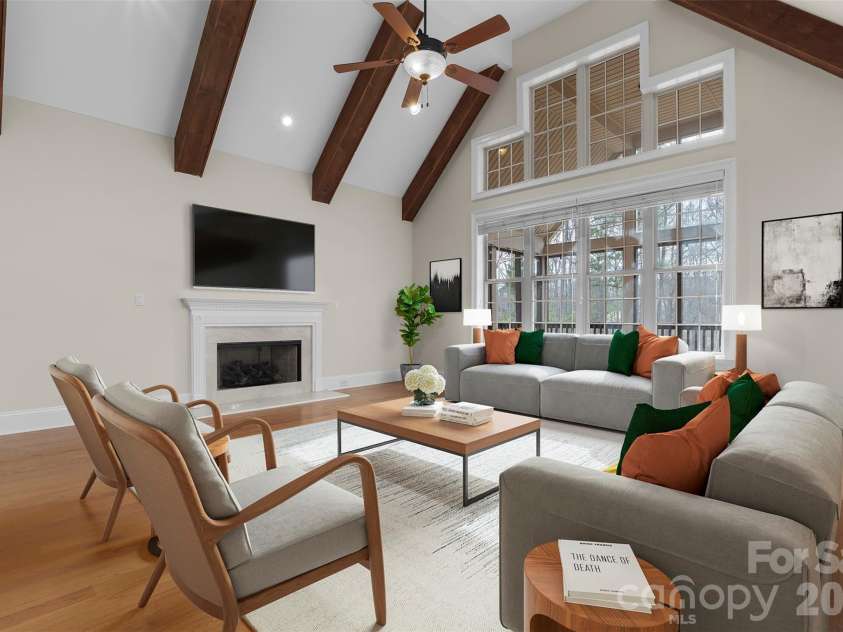 5164 Mill Race Lane, Lancaster, SC 29720.  MLS# CAR4342322, YatesRealty ID 4458. Family Room (Virtually Staged)
