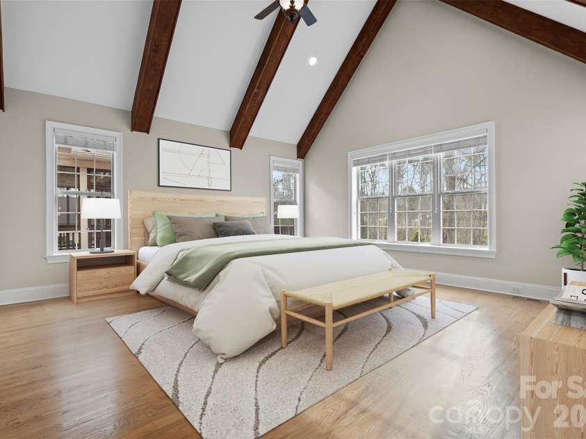 5164 Mill Race Lane, Lancaster, SC 29720.  MLS# CAR4342322, YatesRealty ID 4458. Primary Bedroom (Virtually Staged)