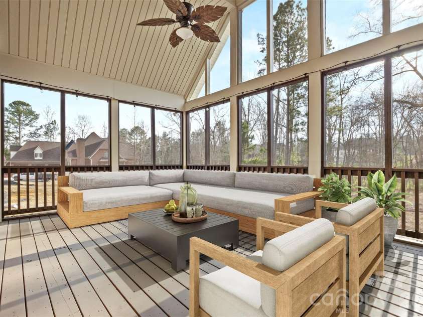 5164 Mill Race Lane, Lancaster, SC 29720.  MLS# CAR4342322, YatesRealty ID 4458. Screened Porch / Sunroom (Virtually Staged)