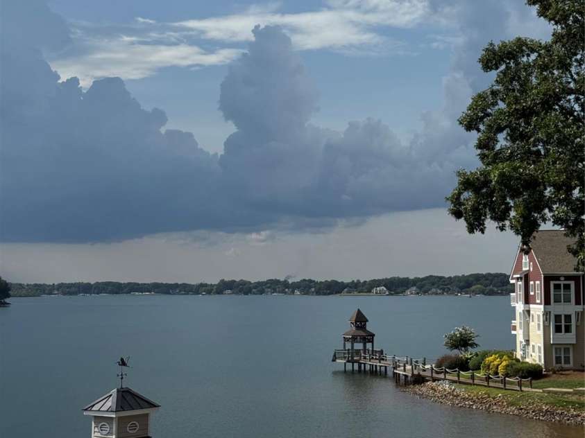 930 Southwest Drive, Davidson, NC 28036.  MLS# CAR4414435, YatesRealty ID 44582. View from the private balcony