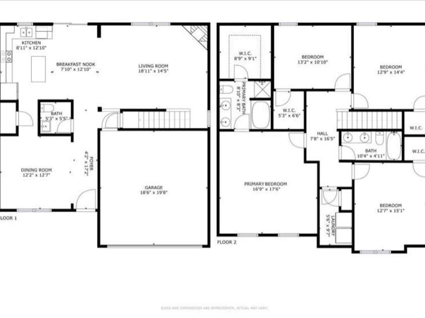 1773 Eastway Drive, Dallas, NC 28034.  MLS# CAR4414070, YatesRealty ID 44598. Floor Plan