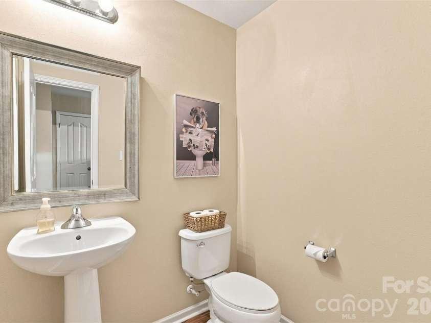 1773 Eastway Drive, Dallas, NC 28034.  MLS# CAR4414070, YatesRealty ID 44598. Main Level Half Bath