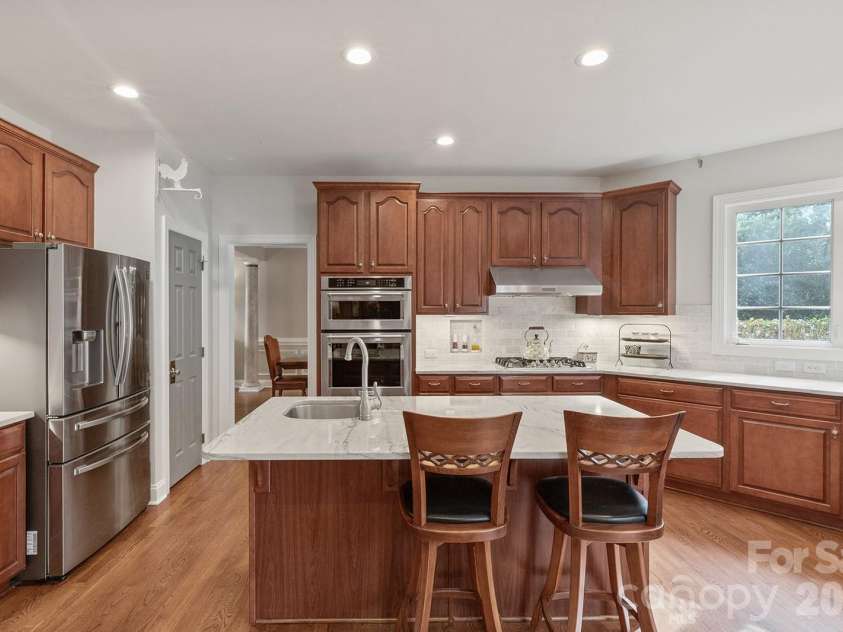 2310 Keara Way, Charlotte, NC 28270.  MLS# CAR4314530, YatesRealty ID 4460. Microwave is a convection oven w/steam, It has special steamer basket and crisp pan and convection oven pan. So technically it’s 2 ovens