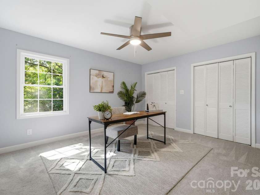8323 Cliffside Drive, Charlotte, NC 28270.  MLS# CAR4413932, YatesRealty ID 44601. 4th Bedroom staged as office downstairs