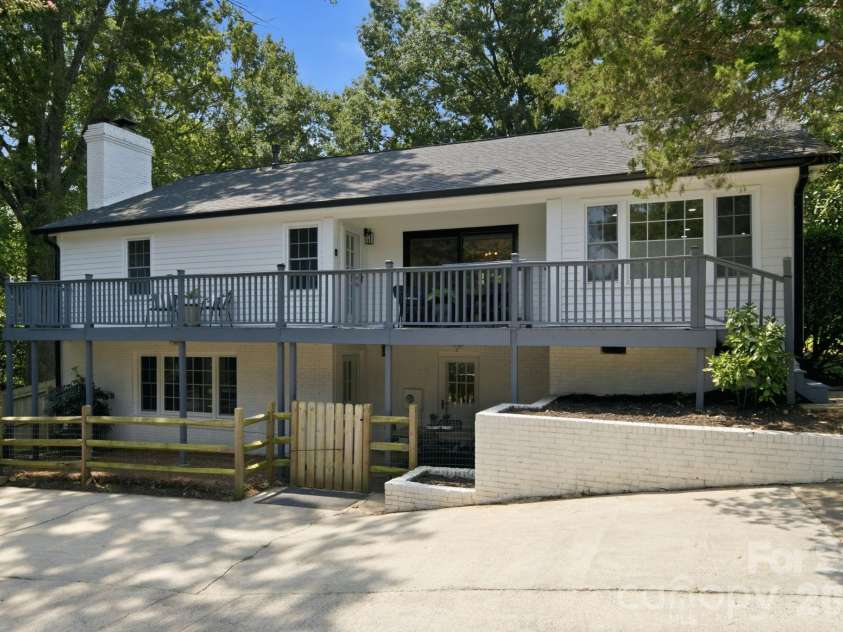 8323 Cliffside Drive, Charlotte, NC 28270.  MLS# CAR4413932, YatesRealty ID 44601. Back of house