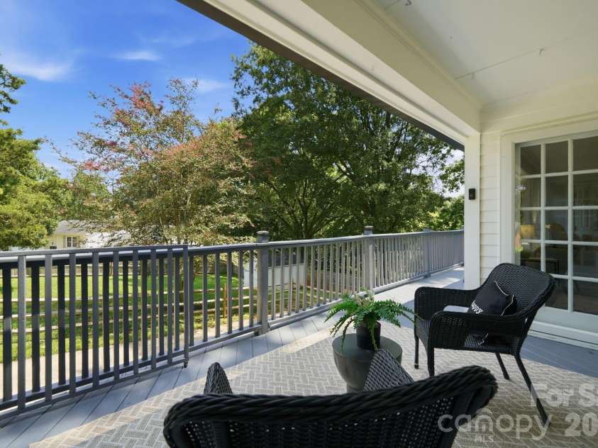 8323 Cliffside Drive, Charlotte, NC 28270.  MLS# CAR4413932, YatesRealty ID 44601. Deck with seating area