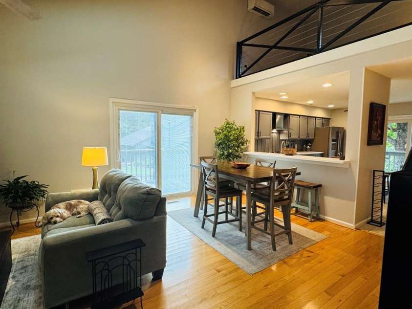 501 Independence Trail, Morganton, NC 28655.  MLS# CAR4413269, YatesRealty ID 44614. Living Room / Dining Area