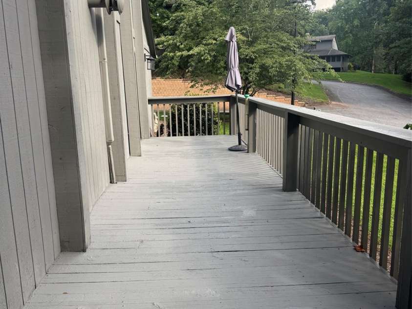 501 Independence Trail, Morganton, NC 28655.  MLS# CAR4413269, YatesRealty ID 44614. Side deck