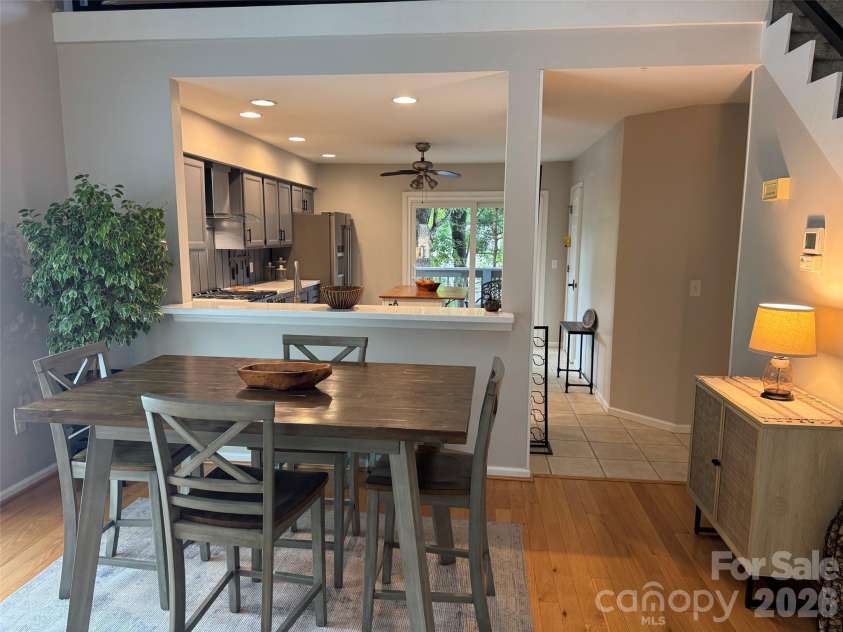 501 Independence Trail, Morganton, NC 28655.  MLS# CAR4413269, YatesRealty ID 44614. View of dining and kitchen