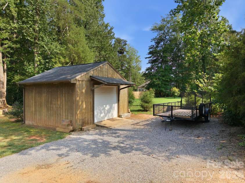 1285 Patterson Street, China Grove, NC 28023.  MLS# CAR4410230, YatesRealty ID 44618. Detached wired workshop