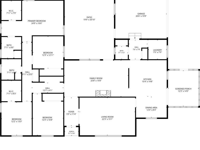 1285 Patterson Street, China Grove, NC 28023.  MLS# CAR4410230, YatesRealty ID 44618. Floor plan
