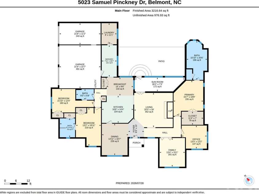 5023 Samuel Pinckney Drive, Belmont, NC 28012.  MLS# CAR4411025, YatesRealty ID 44620. 