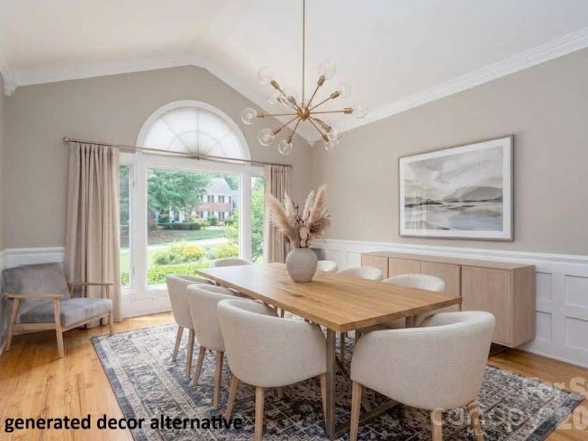 5023 Samuel Pinckney Drive, Belmont, NC 28012.  MLS# CAR4411025, YatesRealty ID 44620. Dining - updated decor idea