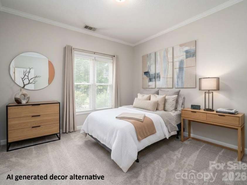 5023 Samuel Pinckney Drive, Belmont, NC 28012.  MLS# CAR4411025, YatesRealty ID 44620. Secondary bedroom - updated decor idea