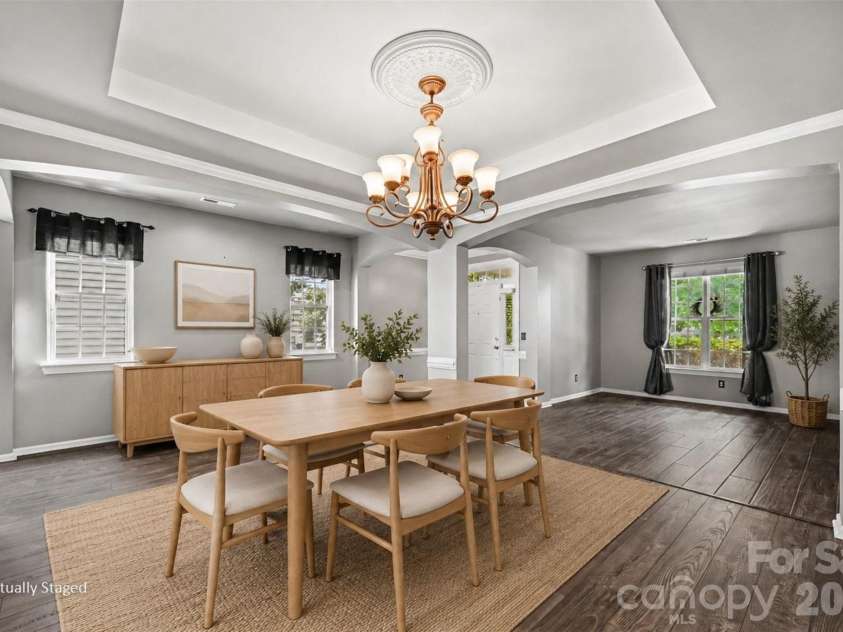 10139 Alvarado Way, Charlotte, NC 28277.  MLS# CAR4405380, YatesRealty ID 44631. Dining Area - Virtually Staged