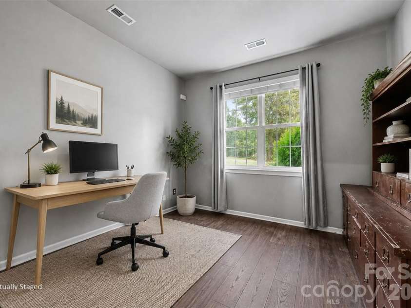 10139 Alvarado Way, Charlotte, NC 28277.  MLS# CAR4405380, YatesRealty ID 44631. Downstairs Office - Virtually Staged