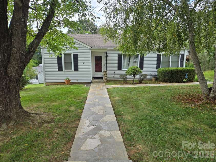 214 Governors View Road, Asheville, NC 28805.  MLS# CAR4413776, YatesRealty ID 44636. Front