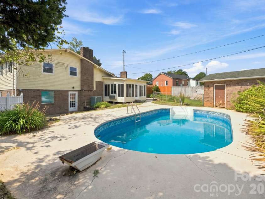 19 Pj Mcree Road, Maiden, NC 28650.  MLS# CAR4414681, YatesRealty ID 44639. Pool virtually filled