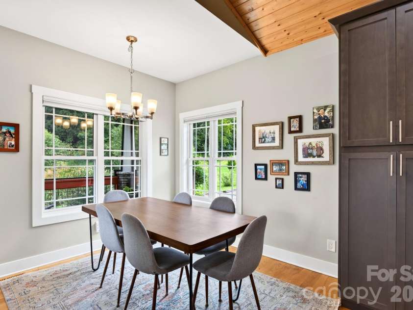 7 Addison Fisher Way, Asheville, NC 28805.  MLS# CAR4414192, YatesRealty ID 44664. Dining adjacent