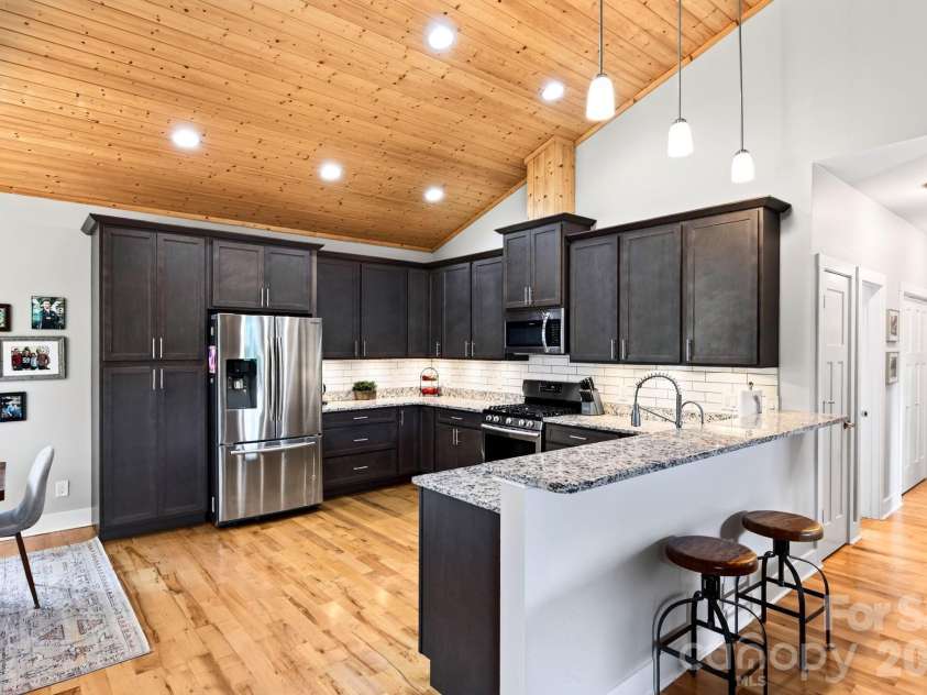 7 Addison Fisher Way, Asheville, NC 28805.  MLS# CAR4414192, YatesRealty ID 44664. Modern vaulted vibes inside