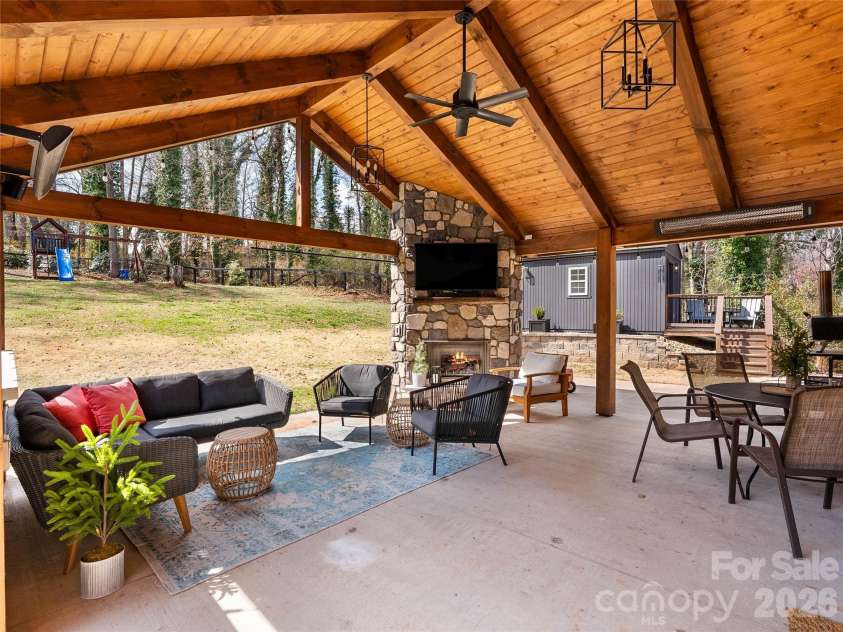 310 Case Street, Columbus, NC 28722.  MLS# CAR4371451, YatesRealty ID 44667. A-frame patio