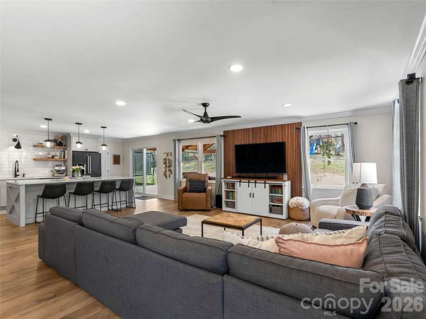 310 Case Street, Columbus, NC 28722.  MLS# CAR4371451, YatesRealty ID 44667. Open concept living room/kitchen with