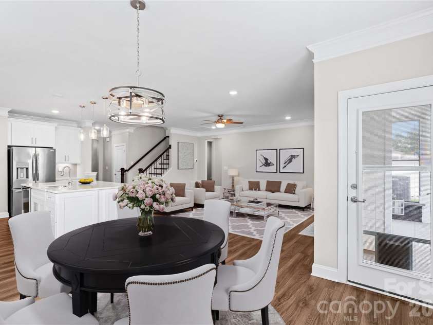 117 Farrier Lane, Statesville, NC 28677.  MLS# CAR4414632, YatesRealty ID 44670. Dining/Great Room (virtually staged)