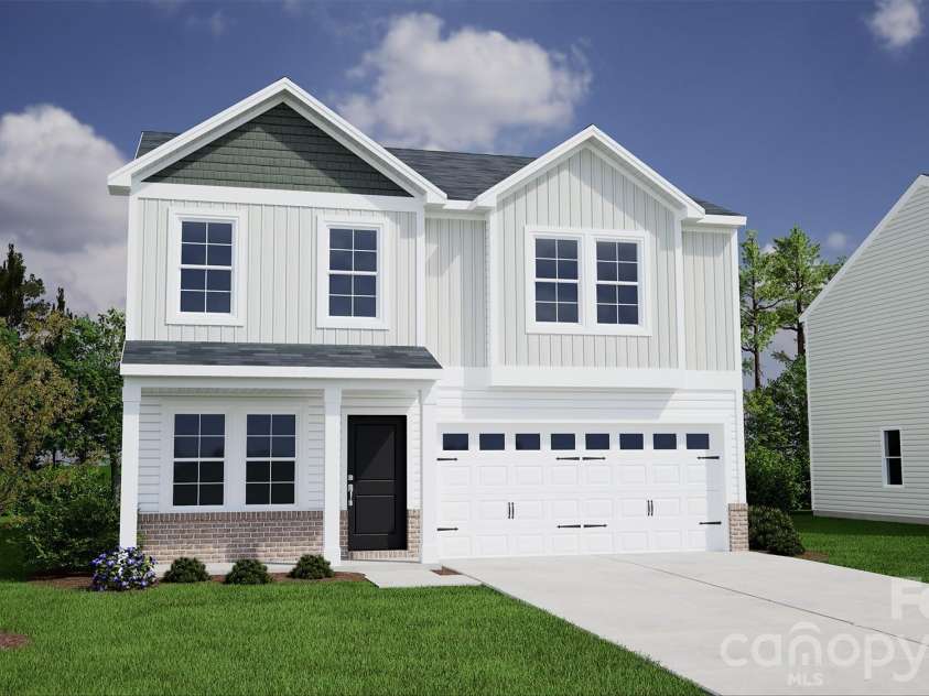 1315 Bansal Drive, Charlotte, NC 28215.  MLS# CAR4415054, YatesRealty ID 44685. Rendering of Lancaster C floorplan on Homesite 159