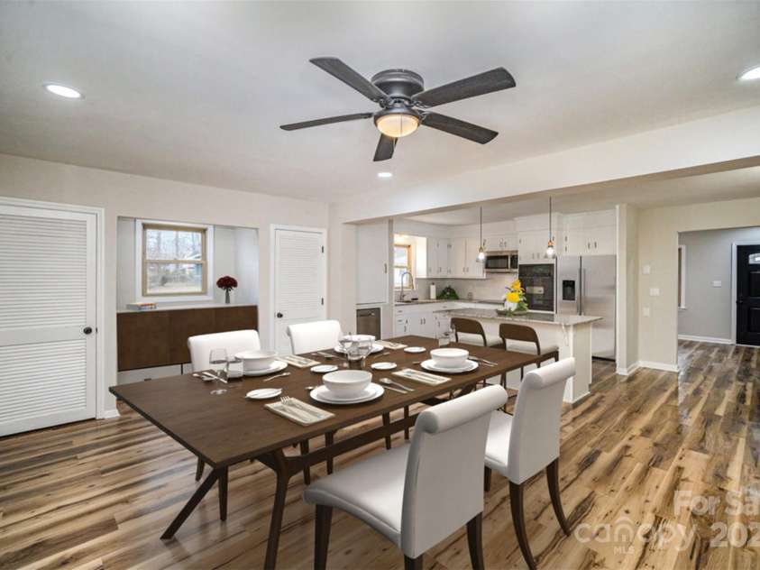 5310 Myrica Lane, Charlotte, NC 28213.  MLS# CAR4228798, YatesRealty ID 4470. Dining room virtually staged