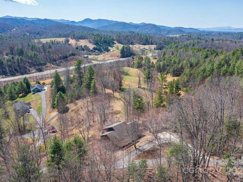 106 Clear View Drive, Mars Hill, NC 28754.  MLS# CAR4233910, YatesRealty ID 4471. Aerial of property