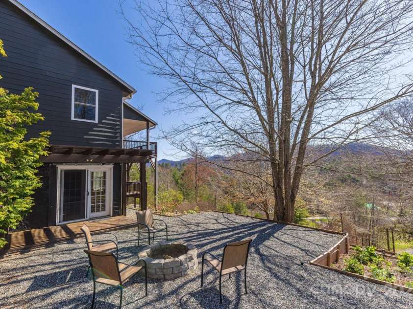 106 Clear View Drive, Mars Hill, NC 28754.  MLS# CAR4233910, YatesRealty ID 4471. Outdoor fire pit