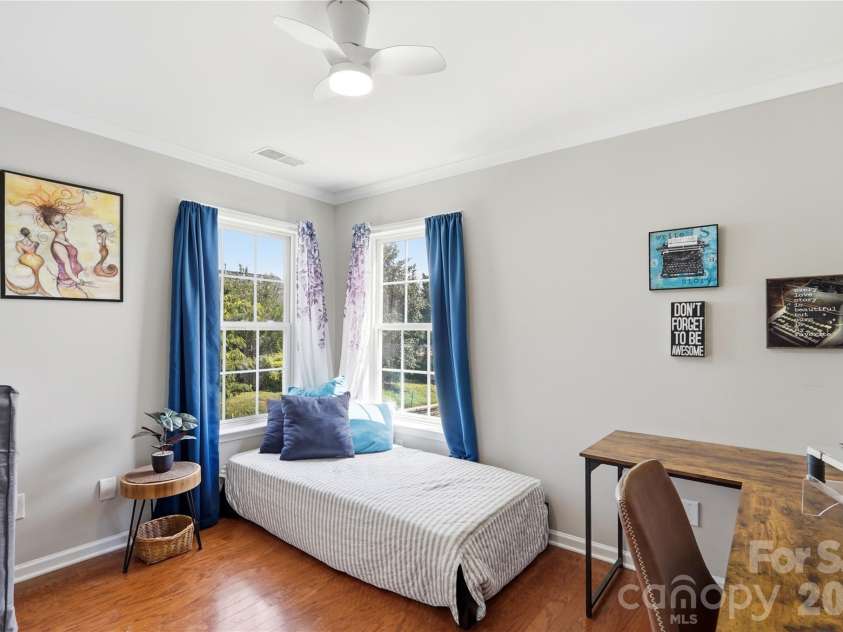2925 Deep Cove Drive, Concord, NC 28027.  MLS# CAR4413532, YatesRealty ID 44732. Guest bedroom with desk/setup for flex office