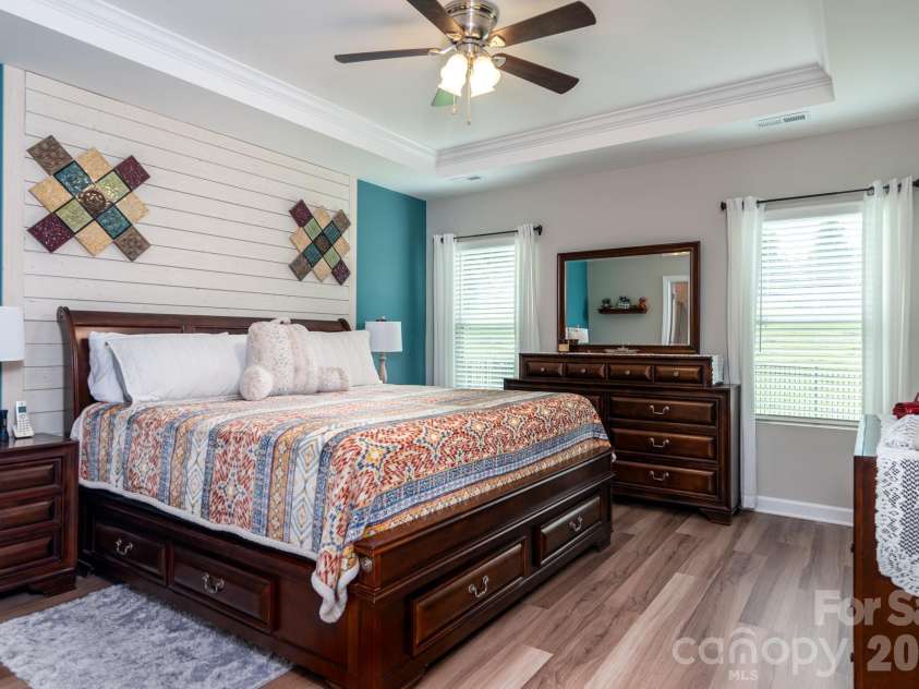 5134 Turtle Creek Drive, Denver, NC 28037.  MLS# CAR4415062, YatesRealty ID 44758. Primary bedroom with LVP floors