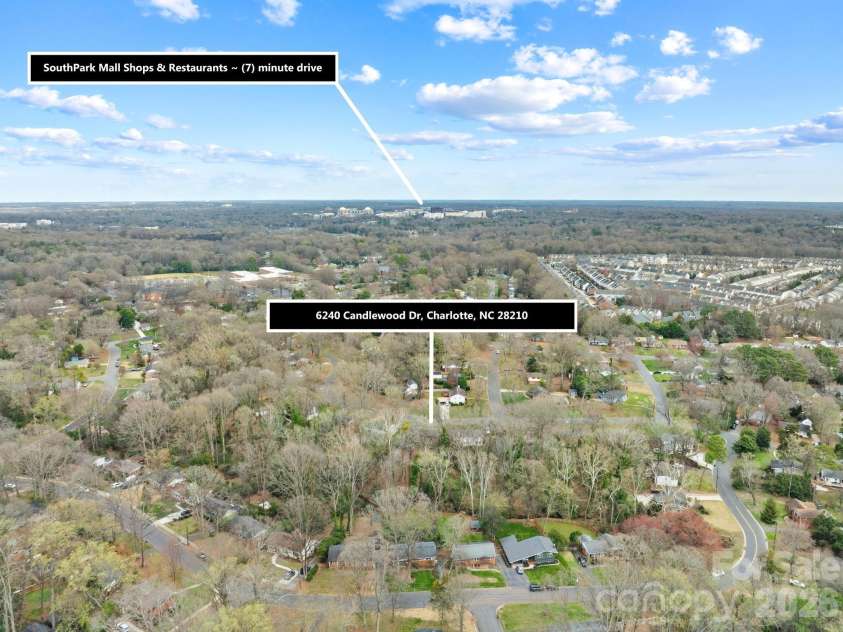 6240 Candlewood Drive, Charlotte, NC 28210.  MLS# CAR4414036, YatesRealty ID 44772. 