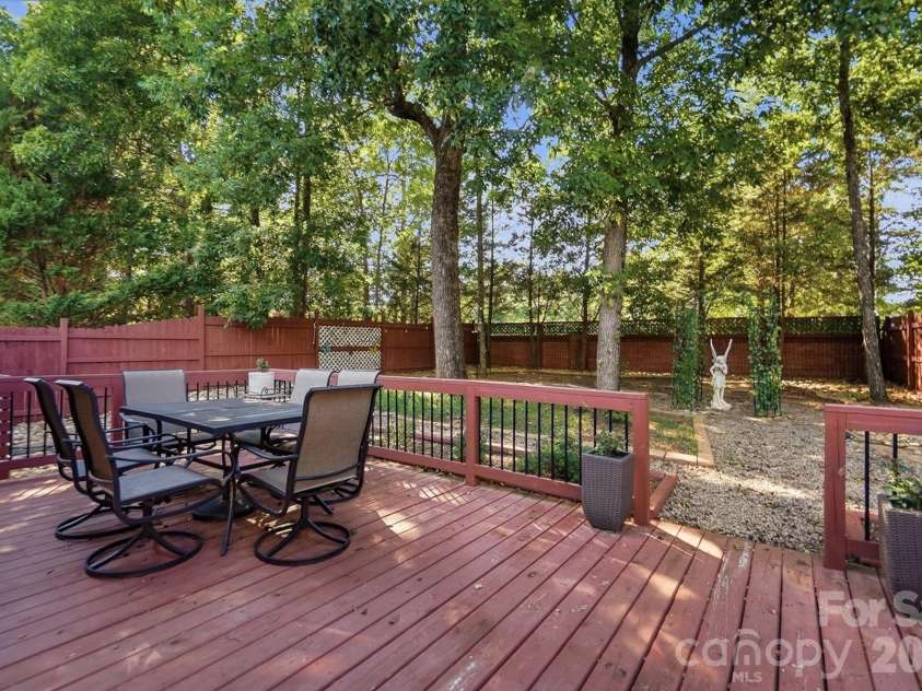 8530 Heron Glen Drive, Charlotte, NC 28269.  MLS# CAR4410893, YatesRealty ID 44779. Extended Deck